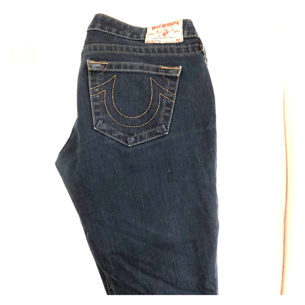 True religion dark straight leg